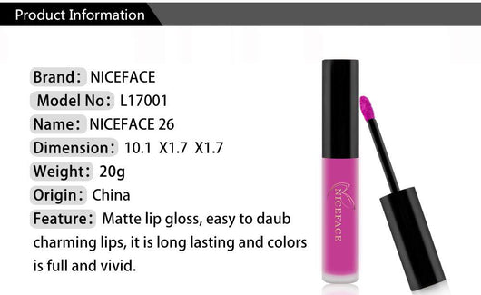 Labial Mate Larga Duración Resistente al Desvanecimiento - Image 31