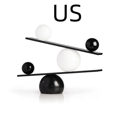 Lámpara Decorativa de Mármol y Vidrio con Esfera para Hoteles y Dormitorios - Image 8