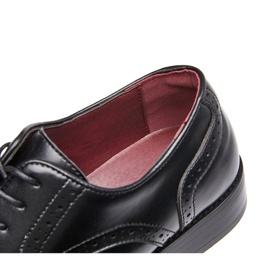 Zapatos de Cuero Tallado con Cordones y Suela Ancha Estilo Británico - Image 5