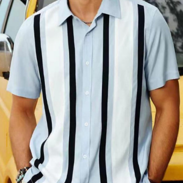 Camisa Casual Hombre con Estampado 3D Versátil y Moderno