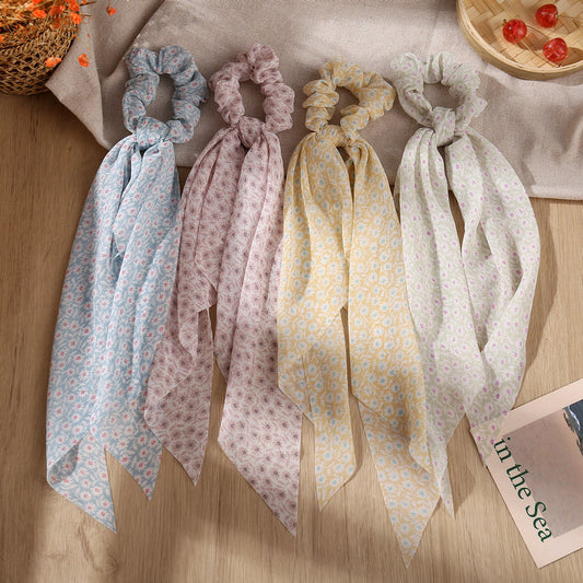 Cinta para Cabello Chifón Floral Romántica Estilo Francés Retro