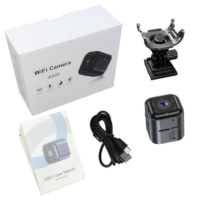 Cámara de Seguridad WiFi AS03 HD con Visión Nocturna y Control por Voz - Image 8
