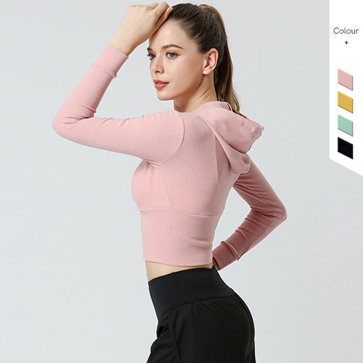 Chaqueta Deportiva de Compresión con Cierre y Manga Larga para Yoga y Running - Image 12
