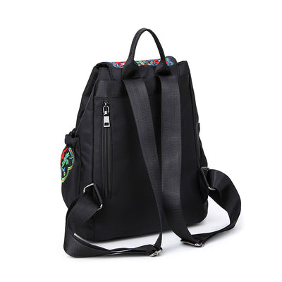 Mochila Étnica Bordada para Mujer con Diseño Artesanal - Image 4