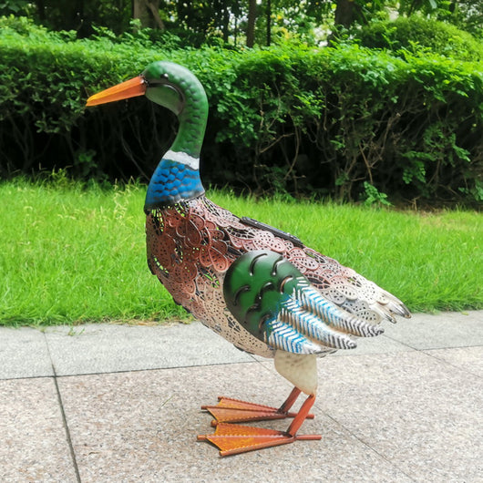 Lámpara Solar Decorativa de Cisne en Hierro Forjado para Jardín - Image 8