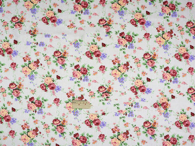 Tela de Algodón con Flores Pequeñas en Tonos Claros - Image 43