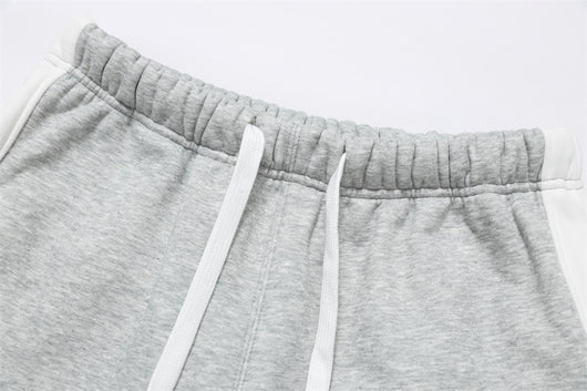 Pantalones Casuales con Cordón de Contraste - Diseño Suelto y Versátil para Hombre - Image 4