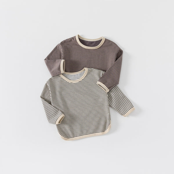 Playera Infantil a Rayas Casual para Otoño - Niños y Niñas