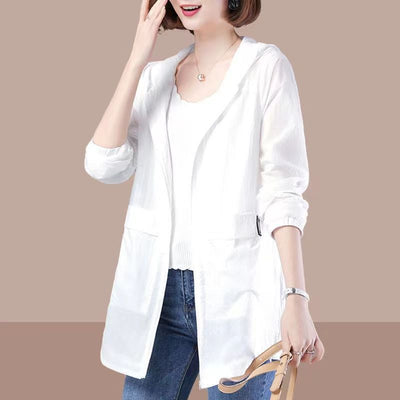 Chaqueta Protectora UV Suelta Talla Grande para Mujer - Image 5