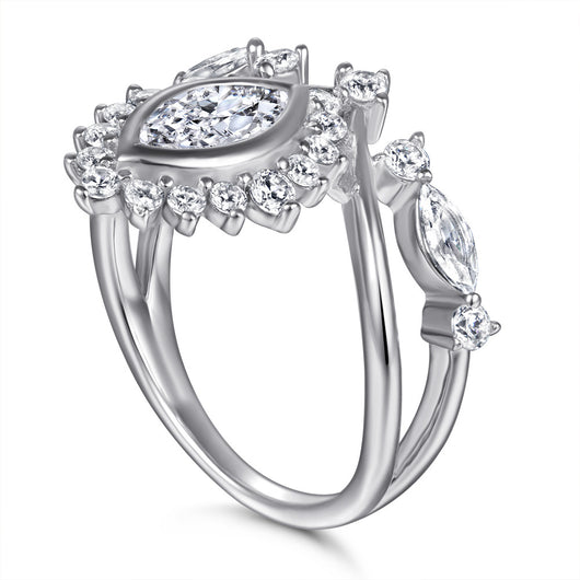 Anillo de Plata 925 con Circonita Dan Exagerado y Brillante - Image 8