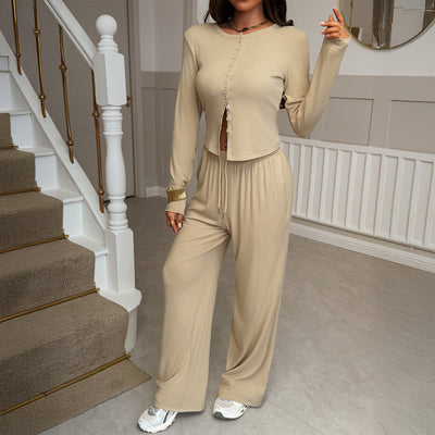 Conjunto Casual Europeo: Chaqueta y Pantalón para Viajes