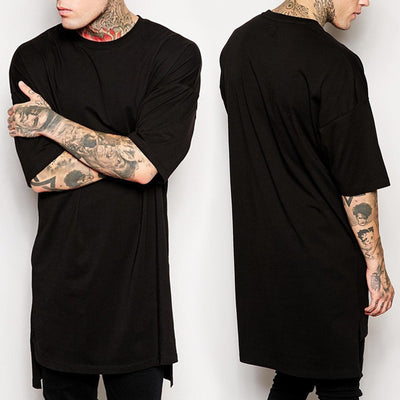 Playera Hip Hop Holgada de Manga Corta para Hombre - Image 12
