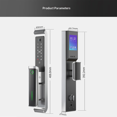 Cerradura Inteligente con Huella Dactilar y Visor Digital para Puertas de Seguridad - Image 4