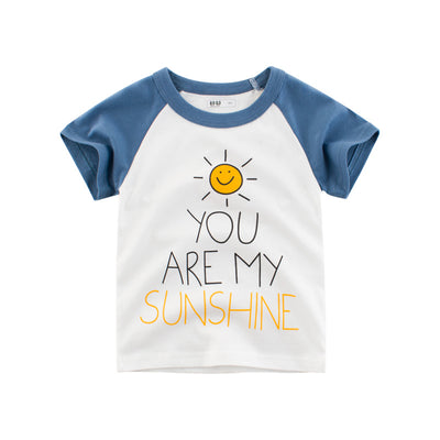 Camiseta Infantil de Algodón Cuello Redondo Manga Corta Verano - Image 11
