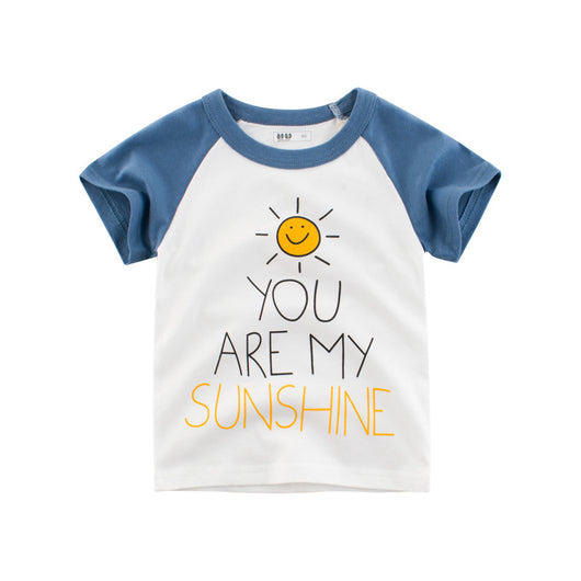 Camiseta Infantil de Algodón Cuello Redondo Manga Corta Verano - Image 11