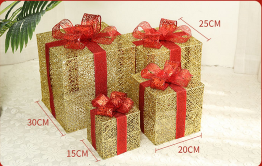 Juego de 3 Cajas de Regalo Hierro Forjado Navideño - Image 8
