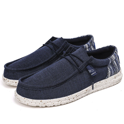 Zapatos Casuales de Lona Transpirable con Diseño Patchwork para Hombre - Image 6