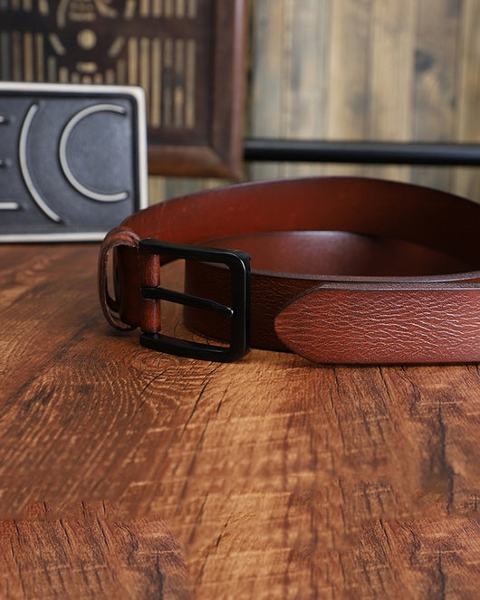 Cinturón Casual para Hombre en Cuero Genuino con Hebilla de Aleación - Image 18
