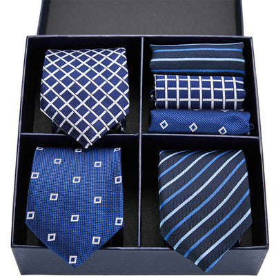 Conjunto Ejecutivo: Corbata a Rayas y Pañuelo de Bolsillo - Image 6