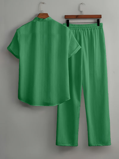 Traje de Playa Multicolor para Hombre - Camisa Casual de Manga Corta - Image 21