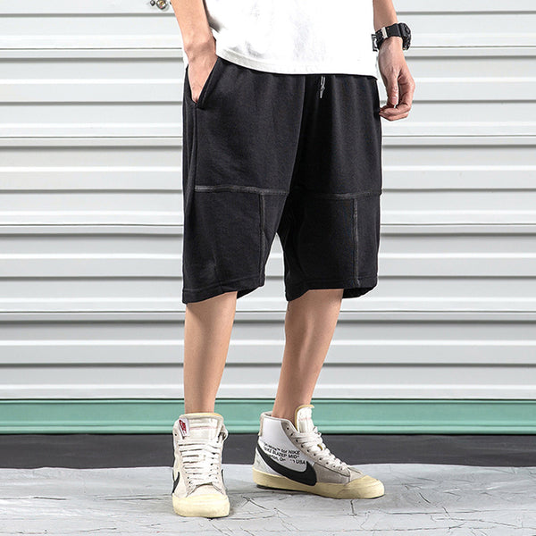 Pantalones Cortos Hip-hop Deportivos de Pierna Ancha - Estilo Urbano Casual - Image 2