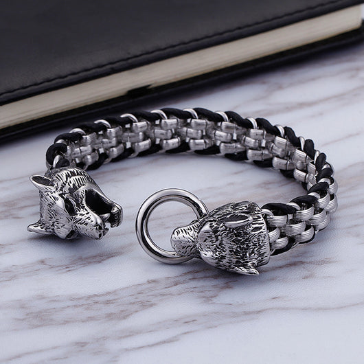 Pulsera Doble Cabeza de Lobo - Image 5