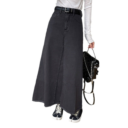 Falda Denim Retro Cintura Alta para Mujer - Image 5