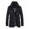 Chaqueta de Trabajo Casual Solido con Solapa para Hombre