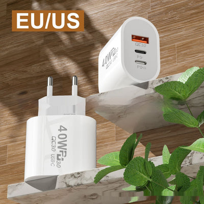 Cargador Rápido 40W Multi-Puerto para Android - Ideal para Viajes - Image 19