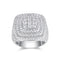Anillo The Legendary King - Conjunto de Anillo de Bodas para Hombre con Moissanita Premium, Plata S925 y Baño de Platino
