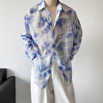 Camisa Manga Larga Tulle Transpirable para Hombre - Comodidad de Verano - Image 10