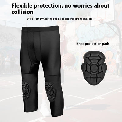 Leggings Deportivos Cortos con Protectores de Rodilla Integrados