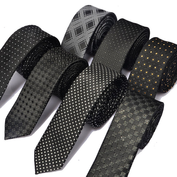 Corbata Angosta Estilo Británico 5cm - Teñida en Fibra de Poliéster