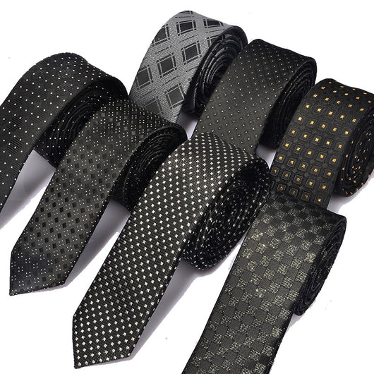 Corbata Angosta Estilo Británico 5cm - Teñida en Fibra de Poliéster