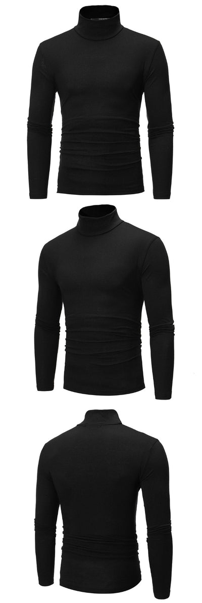 Suéter Cuello Alto Slim Fit Elegante para Hombre Joven - Image 12
