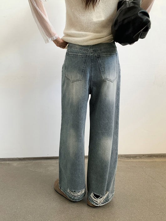 Jeans Rectos Rotos - Cómodos y Versátiles - Image 10
