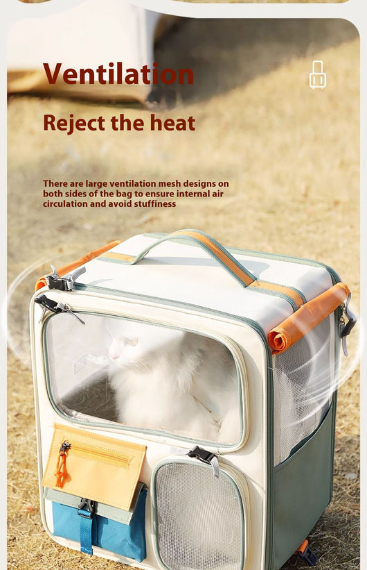Mochila Transportadora Portátil para Gatos y Mascotas - Image 12
