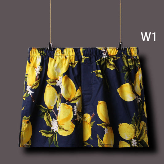 Calzoncillos Tipo Boxer de Algodón Puro Holgado con Diseño de Cuatro Esquinas Talla XL