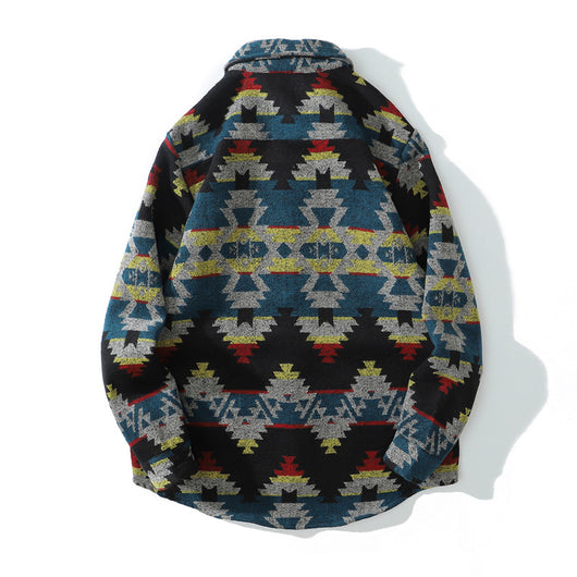 Camisa Acolchada Étnica en Lana - Image 12