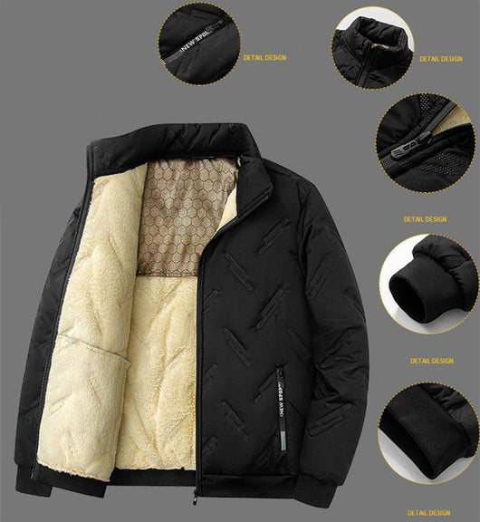 Chaqueta de Invierno para Hombre con Forro Polar Grueso y Diseño Moderno - Image 10