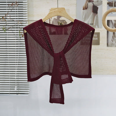 Chaleco Tejido Coordinado - Conjunto 3 Piezas Camisa y Falda - Image 46