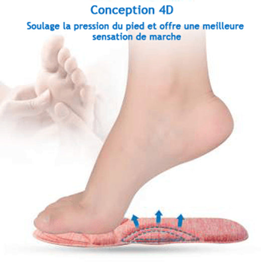 Plantillas Ortopédicas 4D con Espuma Deportiva - Alivio de Dolor para Tacones y Zapatos - Image 18