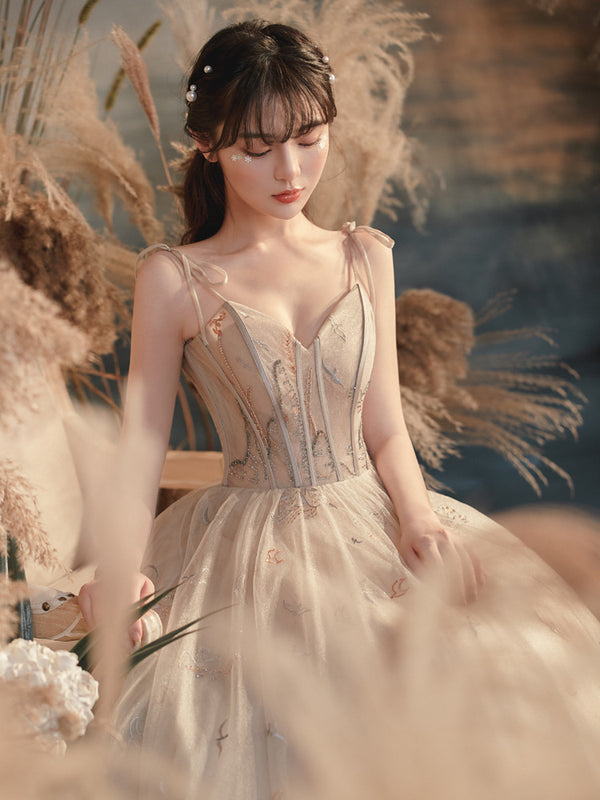 Vestido de Novia con Tirantes para Dama - Elegancia Sofisticada