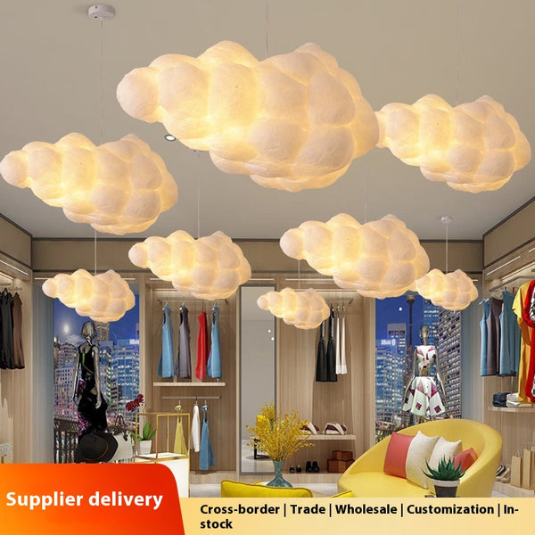 Lámpara de Techo Nube de Seda - Decoración Minimalista