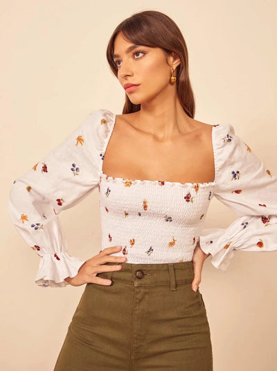 Blusa Deportiva Manga Larga Estilo Court con Diseño Elástico