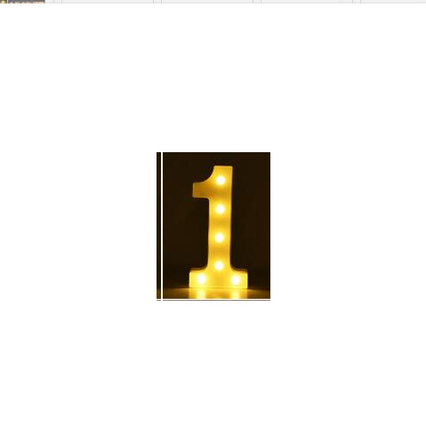 Letras y Números LED Luminosos para Decoración - Lámpara de Batería Romántica - Image 75