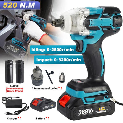 Set de 5 Llaves de Impacto Eléctrica de Alta Potencia