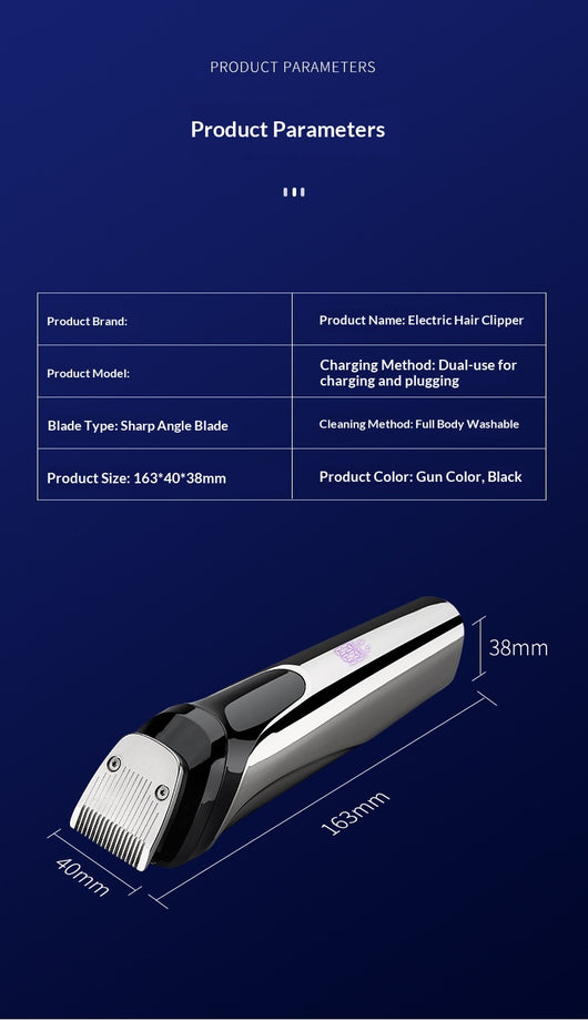 Cortadora de Cabello Eléctrica 5 en 1 para Hombre - Image 19
