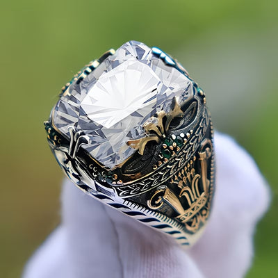 Anillo de Jade para Hombre Lujo Vintage Exclusivo - Image 3