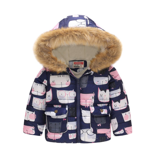 Chaqueta Térmica Infantil con Capucha - Algodón Grueso Acolchado Unisex